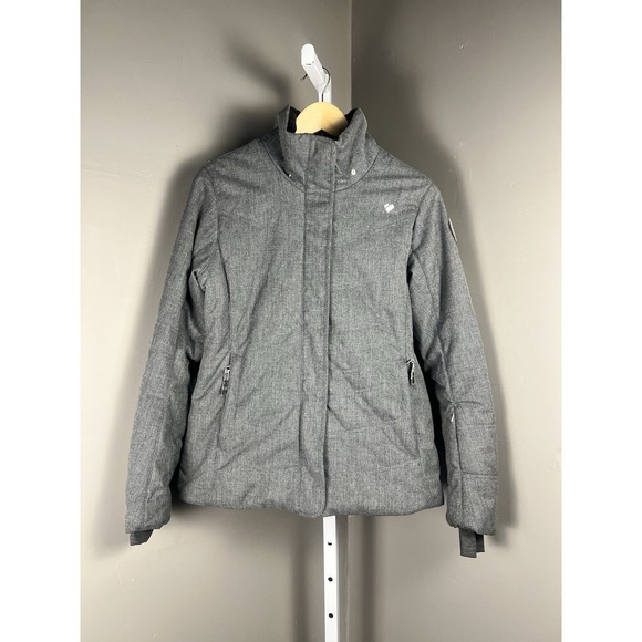 Obermeyer Jackets & Blazers - Obermeyer Tuscany  Insulated Ski Snowboard Jacket Size 6 Charcoal No Hood
